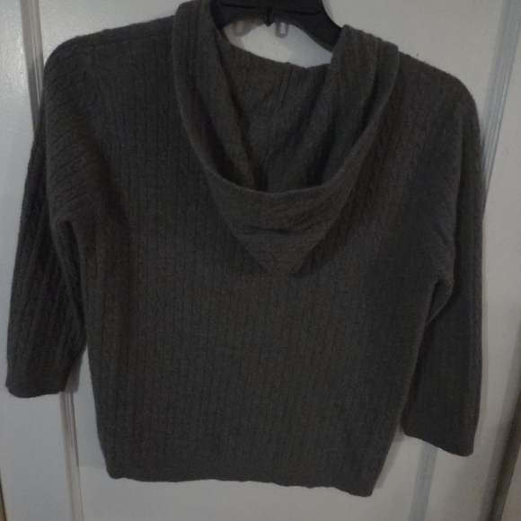 Lauren Ralph Lauren Women's Cashmere Blend Cardigan With Hood - Picture 2 of 3